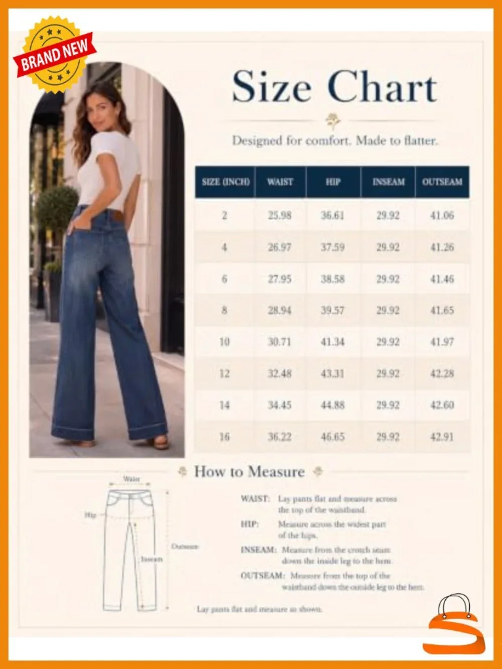 High Rise Wide Leg Dad Jeans Stretchy Tummy Control Denim Pants